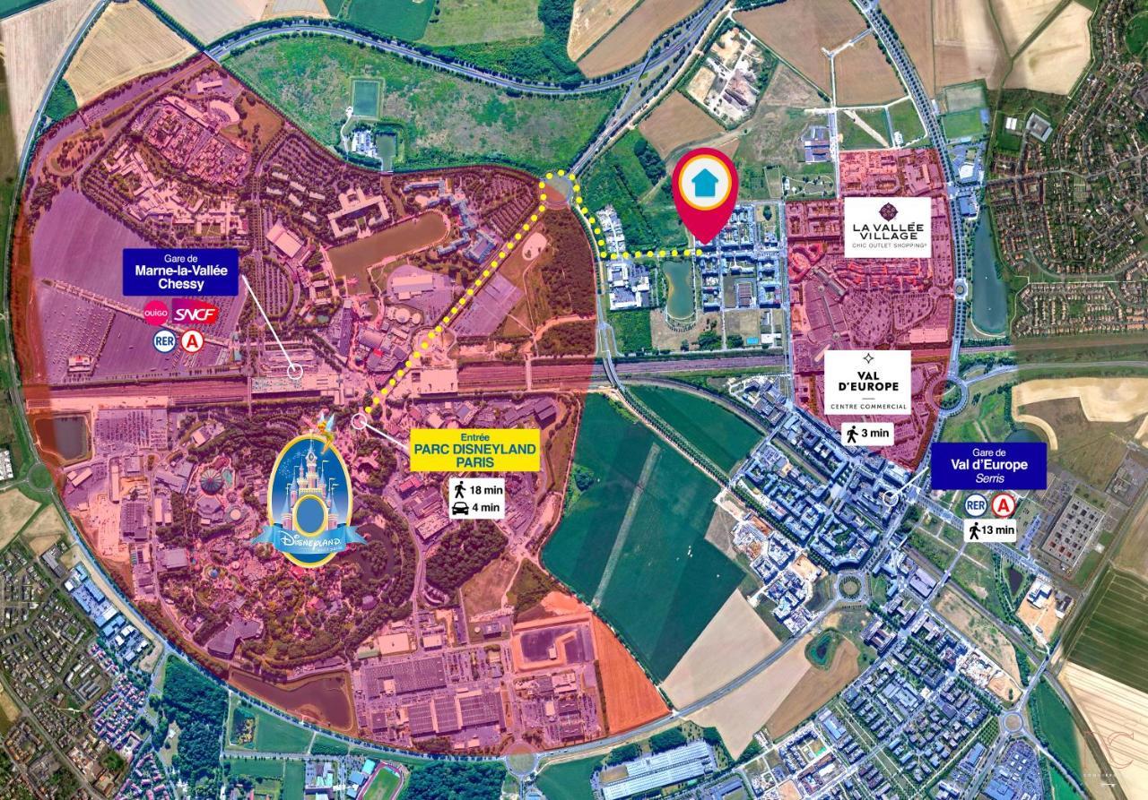 Disneyland-Paris, Studio 2 Pers, Wifi Serris Ngoại thất bức ảnh